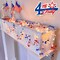2-Pack 4th of July Patriotic LED String Lights – 13FT Red, White & Blue Star Garland, 40 LED Battery Operated Lights for Independence Day Home & Bedroom Decor